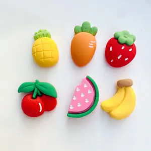 Fruit Strawberry Flat Bottom Resin Cabochons For Jewelry Nail Decorations