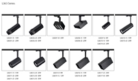 Projecteur sur rail 15W 20W Chine 30W Réglable Zoom Type LED pour éclairage de salle d'exposition