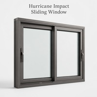 Fenêtres coulissantes en aluminium résistant aux ouragans, insonorisées, à double vitrage, design moderne, pour villa de luxe