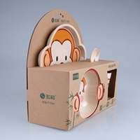 Assiettes pour enfants en mélamine au design mignon, modèle MH-291, marque Wuhe, fabriquées dans le Guangdong