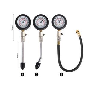 Outil de Test de pression de cylindre de moto automobile Kit de testeur de <span class=keywords><strong>Compression</strong></span> avec adaptateurs Test moteur à essence à gaz - Product Image 4