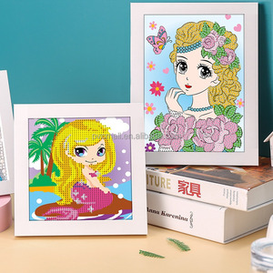 Peinture sur toile murale en gros, peinture par points, cadre, anime pour enfants, peinture <span class=keywords><strong>diamant</strong></span> 5D, décoration - Product Image 1