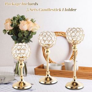 Candelabros de Metal Crysta 2024, Venta al por Mayor, Portavelas Plateados y Dorados, Decoración para el Hogar y Bodas, con Empaque - Product Image 6