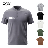 T-shirts pour hommes RCX Custom Summer, de haute qualité, décontractés, tissés, à manches courtes, motif uni, mélange de lyocell, séchage rapide, respirant, coupe classique