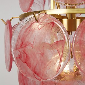 French Retro Murano Living Room Chandelier <b>Light</b> Luxury Chinese Style <b>Dining</b> Staircase Bedroom Seven-Color Glass Decorate - Product Image 2