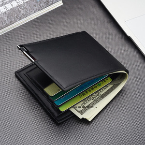 2020 Wholesale New Design Men Purse, PU Leather Short <b>Wallet</b> - Product Image 4
