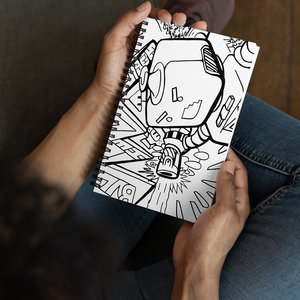 # Quaderno per schizzi a spirale con raggio laser robotico 36 - Product Image 5