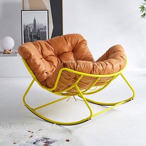Sillón Mecedor Nórdico para Balcón, Sillón Individual para <span class=keywords><strong>Siesta</strong></span> y Relajación - Product Image 5