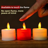 Lampe bougie électronique LED, Lampe de bougie au beurre, Bougie électrique sans fumée, Lampe de simulation Bouddha, Lampe Changming, Lampe d'offrande domestique
