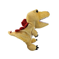 Marionnette à main en peluche de dinosaure jouet cadeaux pour enfants parent-enfant ouverture de la bouche interactive marionnette de dinosaure