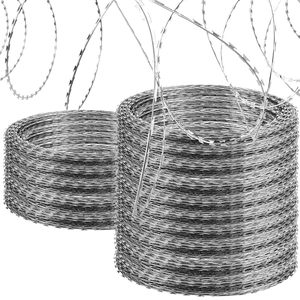 Mejor Precio en Venta: Alambre de Púas <span class=keywords><strong>Concertina</strong></span> BTO-22, Cuchilla Conductora Eléctrica para Alambre de Púas, 500mm por Rollo, Valla Antiescalada - Product Image 5