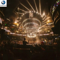 Personalizado 2m 3M 4m 5M 6m 10m diámetro Club de aluminio de una sola capa de doble capa evento concierto círculo ascensor girar escenario iluminación truss