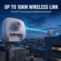 Puente Digital 5G de Emparejamiento Rápido, 900M, Ethernet Gigabit Dual, 48V PoE, 12V DC, IP65, para Transmisión CCTV de Larga Distancia