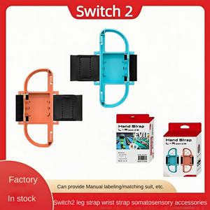 Sangle de poignet pour manette Switch2 Joy-Con, rouge et bleu, en <span class=keywords><strong>nylon</strong></span>, pour NS2 et PSP, accessoires de somatosensation - Product Image 2