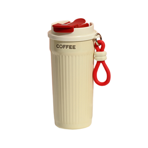 Mug à café isotherme portable pour les cadeaux de Noël et de la Saint-Valentin, gobelet en acier inoxydable à <span class=keywords><strong>double</strong></span> <span class=keywords><strong>paroi</strong></span> rayé personnalisé - Product Image 5