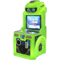 Grand poisson à pièces mangeant de petits poissons Machine de jeu de grue d'arcade pour enfants contrôle de manette d'amusement en plastique métallique Durable