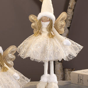Wholesale Christmas Glowing Girl Princess <b>Doll</b> Ornaments for Xmas Window Display Decoration - Product Image 4