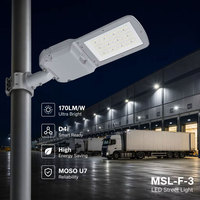 Lampadaire LED 100W 150W 200W 170LM/W D4i intelligent pour centre logistique, entrepôt, quai de chargement extérieur, fournisseur de projets EPC