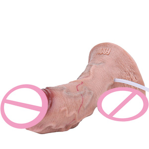 Faak <span class=keywords><strong>Super</strong></span> Zacht Realistische Spuitende Dildo Penis Ejaculeren Grote Lul Penetratie Anale Vrouwelijke Masturbatie Sexy Volwassen Seksspeeltjes - Product Image 2