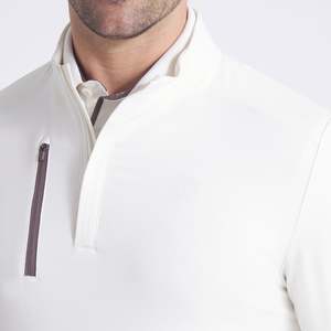 Pull à col montant unisexe léger personnalisé 1/4 zip à manches longues, jersey de golf athlétique pour homme, automne, extérieur, brodé - Product Image 3