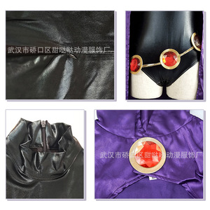 Sweet Teen Titans Raven <b>Cosplay</b> <b>Costume</b> Kids Adult Hooded Cloak Purple <b>Anime</b> Halloween Outfit - Product Image 3