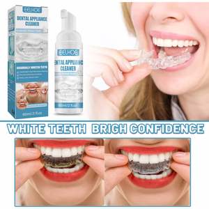 EELHOE 50ML Nettoyant <span class=keywords><strong>pour</strong></span> aligneurs dentaires, mousse blanchissante <span class=keywords><strong>pour</strong></span> les dents, nettoyant <span class=keywords><strong>pour</strong></span> appareils dentaires, mousse blanche - Product Image 3