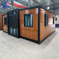 Kit de maison préfabriquée en conteneur avec design moderne respirant, maisons pliables extensibles 20 pieds/40 pieds