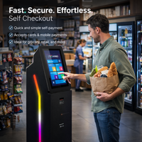 Borne de libre-service pour supermarché, kiosque à écran tactile, guichet automatique à écran tactile pour centre commercial et services financiers