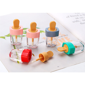 Commercio all'ingrosso di Piccola Rosa Top Grasso 8ml Popsicle Lipgloss Tubi Bulk Fai Da Te Novità Unico A Forma di Mini Cancella Lip Gloss Container con la Bacchetta - Product Image 2