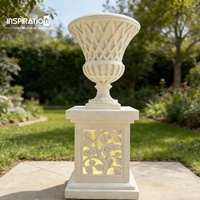 Jardinières en pierre coulée sur mesure, style Versailles, pour jardins de style palais, urnes en pierre coulée de style européen, directement de l'usine.