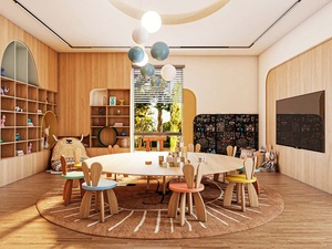 Tùy chỉnh mẫu giáo lớp học thiết kế Vườn Ươm trường gỗ hiển thị mẫu giáo vui daycare bố trí - Product Image 4