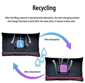 Preço de fábrica reutilizável Anti-Static Eco-Friendly carro desumidificador saco com indicador inteligente (100% poliéster) - Product Image 2