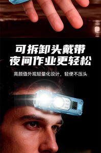 USB <b>Rechargeable</b> LED <b>Work</b> <b>Light</b> with Digital Display Rotatable Head COB XPG Dual <b>Light</b> Magnetic Base Waterproof Flashlight - Product Image 4
