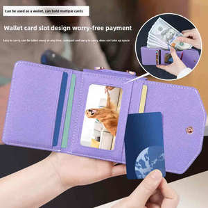 Étui en cuir pour Samsung Galaxy <span class=keywords><strong>Z</strong></span> <span class=keywords><strong>Flip</strong></span> 6 5 4 <span class=keywords><strong>3</strong></span> avec anneau et dragonne – <span class=keywords><strong>Coque</strong></span> de protection en cuir avec sangle pour <span class=keywords><strong>Z</strong></span> Flip6 Flip5 - Product Image 3