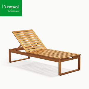 Lettini Prendisole di Lusso in Stile Resort, Sdraio Regolabili in Legno di Teak per Spiaggia, Ville e Resort - Product Image 2