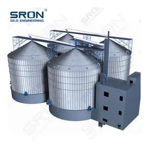 Hopper or Flat Bottom Assembly Steel Storage Silo for Grain