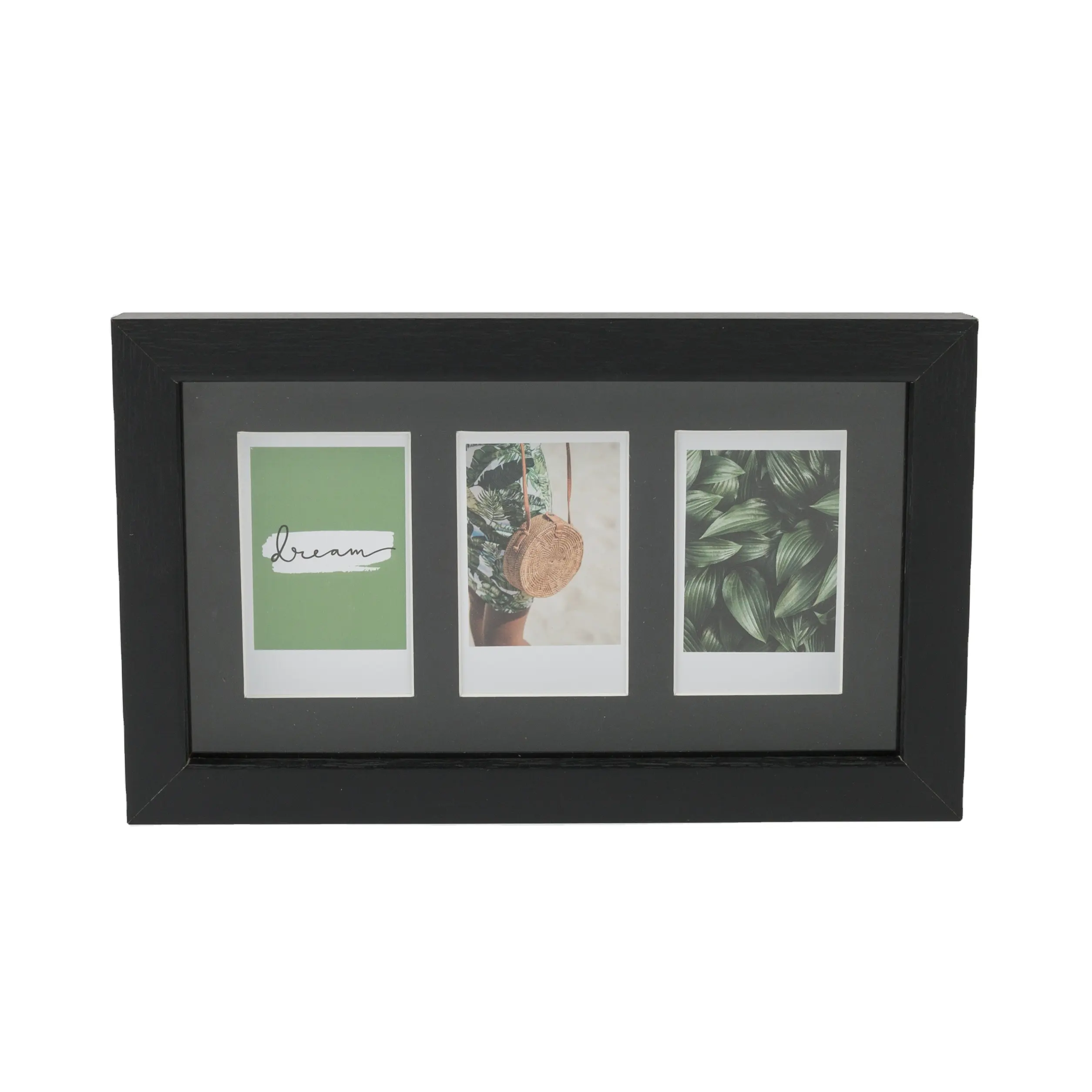 Good Quality Wholesale 3 Opening 4x6 inch fotos Polaroid Decorative Wooden Photo Picture Frame