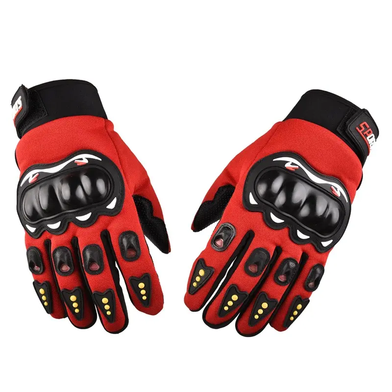 2022 Factory Touchscreen Full Finger Knuckle Protection Anti Slip Motorcycle Racing Gloves