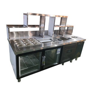 Mostrador comercial para preparar té de burbujas, barra de cocina, banco de trabajo para té de burbujas - Product Image 4