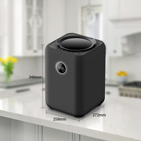 Machine à Compostage des Déchets Alimentaires, Broyeur de Déchets de Cuisine, 40 dB, Silencieux, Double Lame Bidirectionnelle, Acier Inoxydable, Charbon Actif, CE RoHS