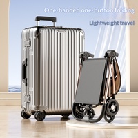 Poussette bébé légère en alliage d'aluminium de 4,85 kg, pliable d'une seule main, inclinable, pour voyage, chariot pour enfants de 0 à 6 ans
