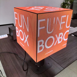 Độ phân giải cao p2.5 ngoài trời trong nhà LED Cube Màn hình sáng tạo 4 bên Cube Logo thương hiệu hiển thị - Product Image 2