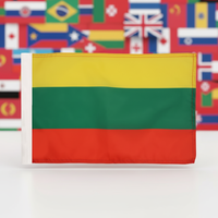 Drapeau national personnalisé en polyester 5x3 pieds Congo Brazzaville Bénin Mali Lituanie Guinée Rouge Jaune Vert