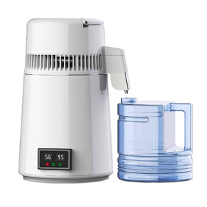 <span class=keywords><strong>Destilador</strong></span> <span class=keywords><strong>de</strong></span> <span class=keywords><strong>Agua</strong></span> Eléctrico <span class=keywords><strong>de</strong></span> Acero Inoxidable 304 con Jarra <span class=keywords><strong>de</strong></span> Vidrio para Encimera, Uso Doméstico, 400 ml, 100 GPD - Product Image 6