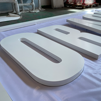 Panneau publicitaire personnalisé avec logo 3D - Signalétique publicitaire extérieure et intérieure pour utilisation en centre commercial, éclairage LED