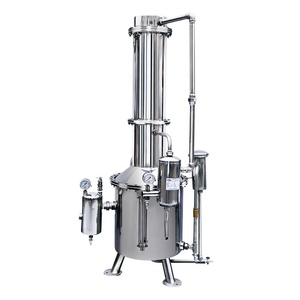 WESTTUNE TZ50 50L/h 100L/h 200L/h Distillateur d'eau de type tour en acier inoxydable avec chauffage, machine à eau distillée OEM US 1 - Product Image 1