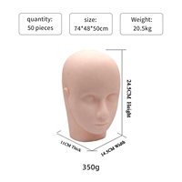 Tête de formation douce de Mannequin de pratique de cheveux faciles à nettoyer de haute qualité populaire pour l'usine CNK de vente en gros de cils