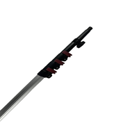 Poteau d'extension télescopique de 30 pieds de 9m avec pointe en métal pour changeur d'ampoule Rouleau de peinture Duster Nettoyage de vitres Lampes suspendues