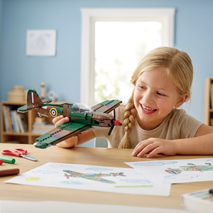 Nuevo Juguete de Bloques de Construcción Chinos de Plástico de Piezas Pequeñas, Kit de Ensamblaje de Avión de 40 Piezas para Niños, 66013 Hurricane - Product Image 3