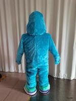 Costume de mascotte de monstre bleu de personnage de dessin animé à fourrure le plus vendu à vendre costumes de dessin animé pour l'événement de promotion des vacances